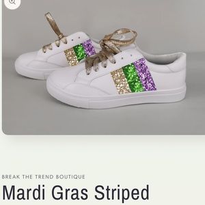 Mardi Gras Striped Sneaker